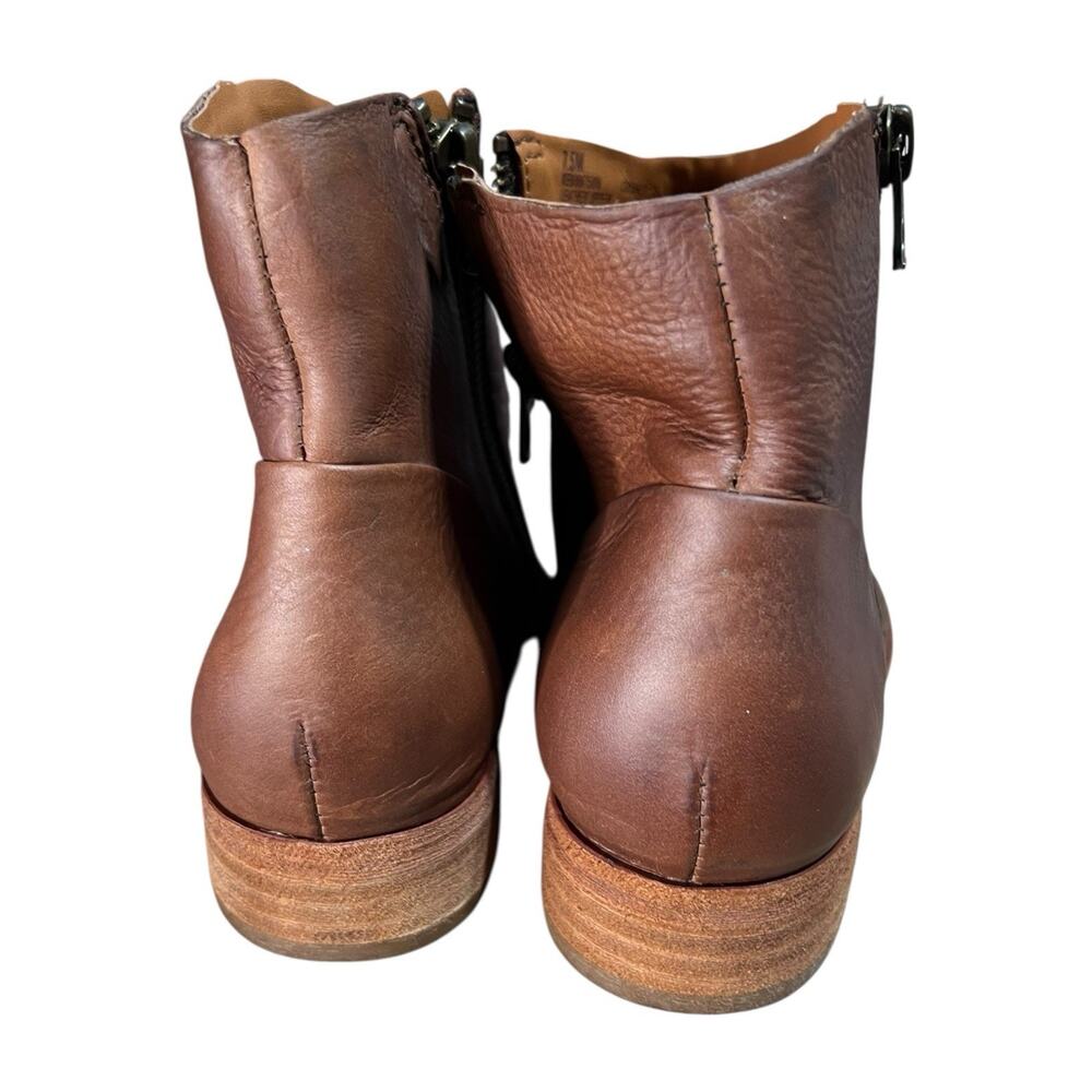 Korke-Ease Brown Leather Ankle Booties Women’s Shoe Size 7.5 - Picture 4 of 6